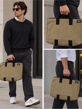Jack Spade Bonded Cotton Zip Brief Briefcase - Item #098689857527